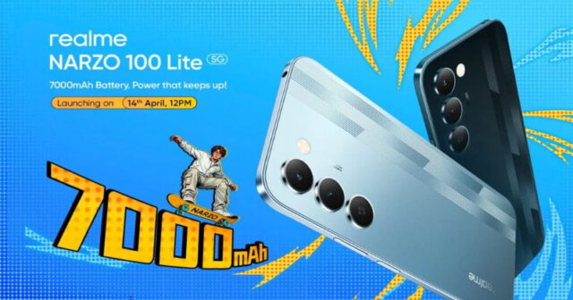 Realme Narzo 100 Lite 5G: batería de 7000 mAh y pantalla de 144 Hz se lanzan el 14 de abril Realme Narzo 100 Lite 5G se lanza el 14 de abril